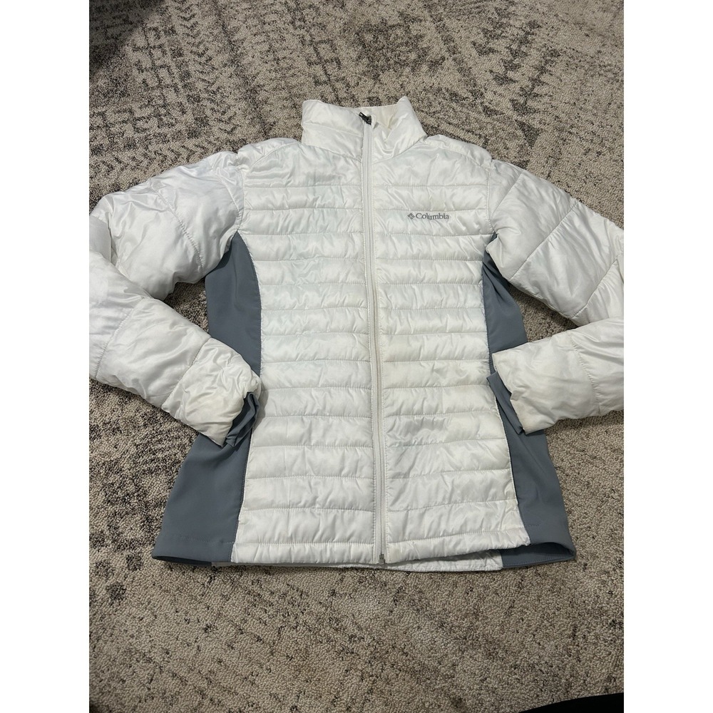 Women's White Columbia Powder Pillow Puffer Jacket Size Small